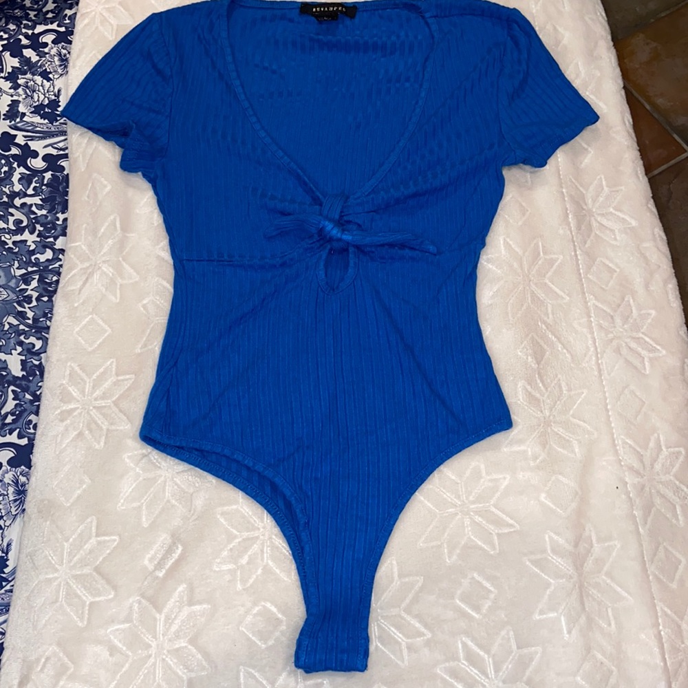Blue bodysuit